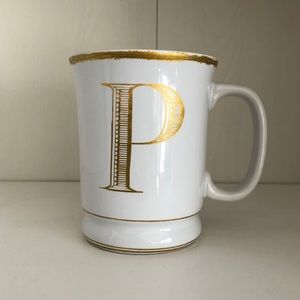williams sonoma | initial “ P “ mug